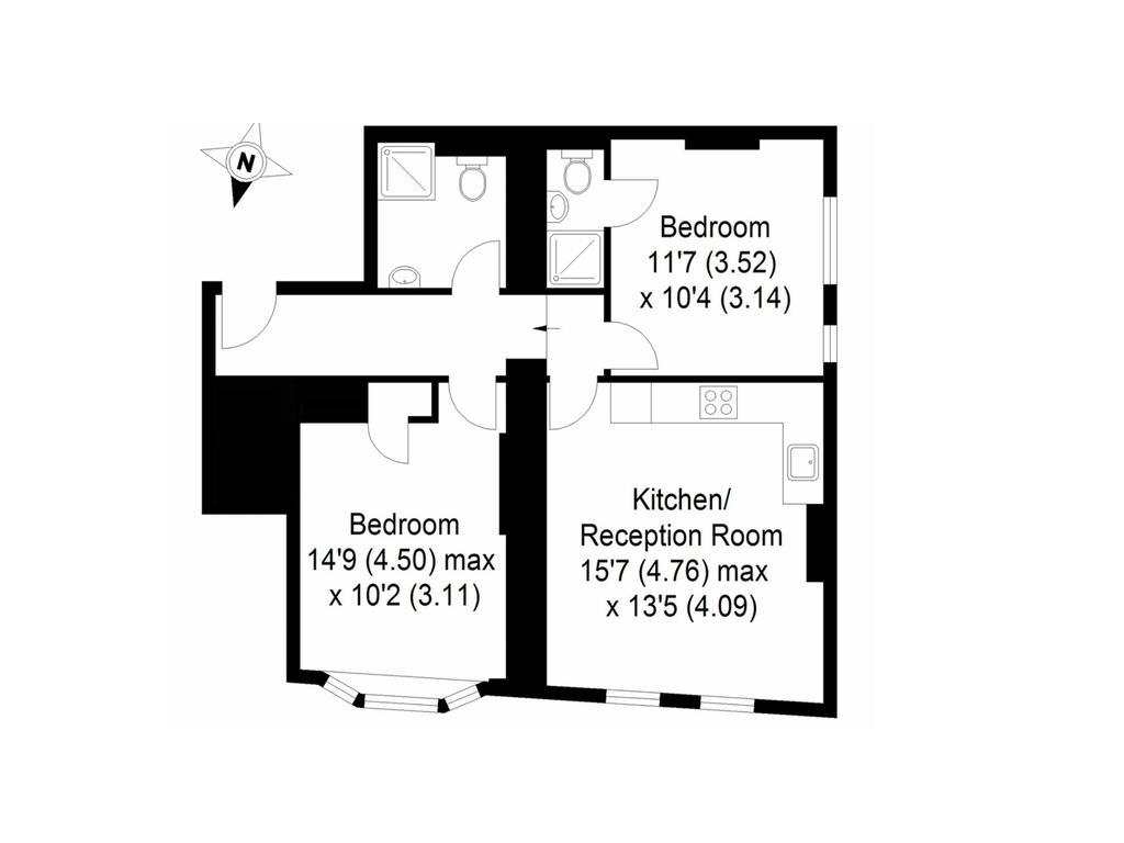 Camden Central - Boutique Apartment London Bilik gambar
